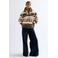 Wrangler spijkerjas met print - ecru/meerkleurig