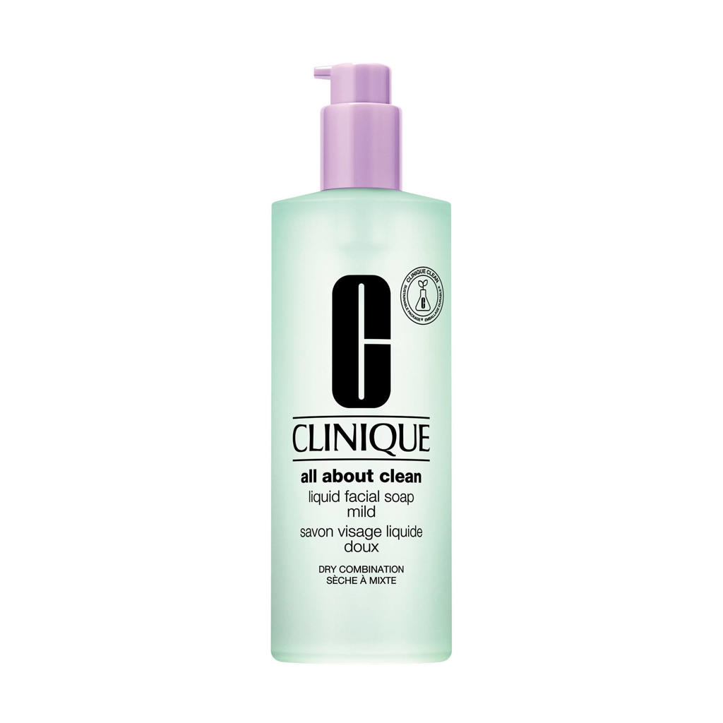 Clinique All About Zachte Vloeibare Gezichtszeep - Droge tot Gemengde Huid - 400 ml
