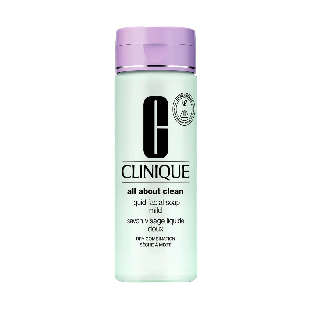 Clinique All About Zachte Vloeibare Gezichtszeep - Droge tot Gemengde Huid - 200 ml