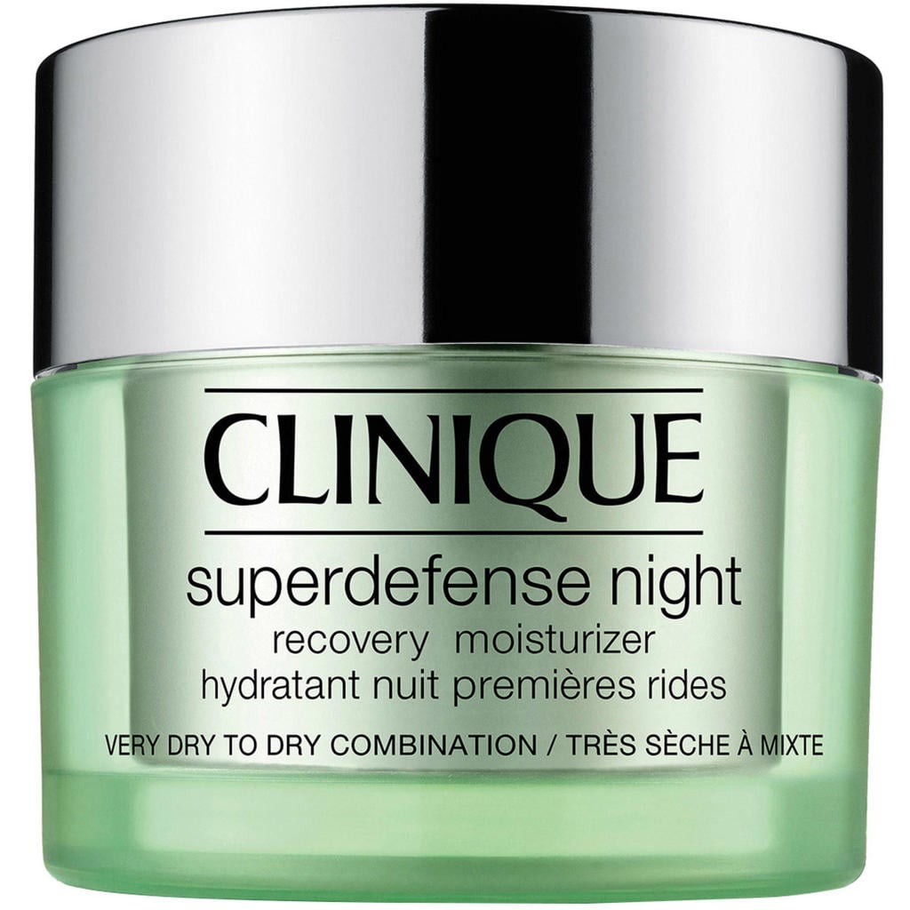 Clinique Superdefense Hydraterende Nachtcrème tegen Eerste Rimpels - Zeer Droge tot Gemengde Huid