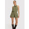 Refined Department playsuit met open rug - groen
