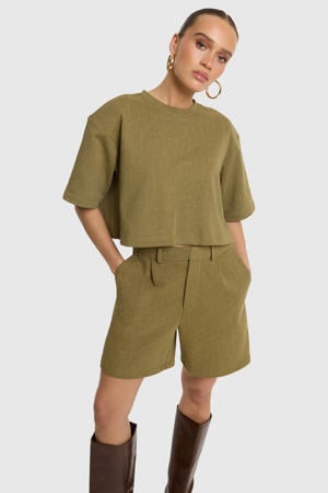 loose fit bermuda short - groen