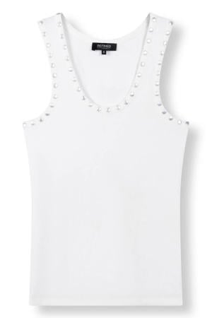 top met studs - ecru