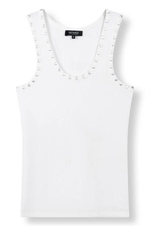 top met studs - ecru