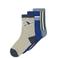 NAME IT MINI sokken met print - blauw/grijs (set van 3)