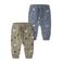 NAME IT BABY katoenen babybroeken met print - groen (set van 2)