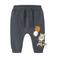 NAME IT BABY joggingbroek met borduursels en print - donkerblauw
