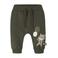 NAME IT BABY joggingbroek met borduursels en print - olijfgroen