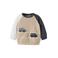 NAME IT BABY rechtvallende sweater met print - beige