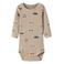 NAME IT BABY romper met print - lichtbruin