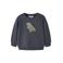 NAME IT BABY rechtvallende sweater met print - donkerblauw