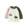 NAME IT BABY rechtvallende sweater met patches en print - ecru