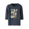 NAME IT BABY longsleeve met tekst - donkerblauw