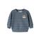 NAME IT BABY gestreepte sweater met borduursels - blauw