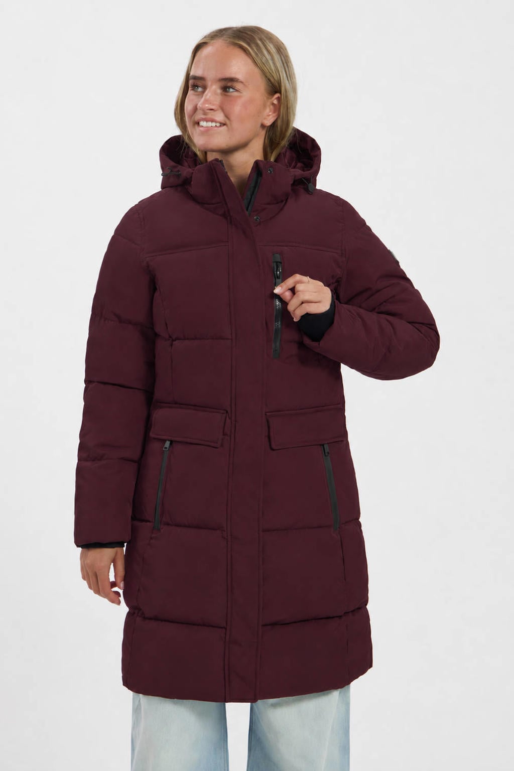 Kjelvik Poppy outdoor jas - donkerrood
