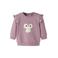 NAME IT BABY sweater met ruches en print - lila