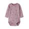 NAME IT BABY katoenen romper met hartjes - roze