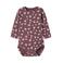 NAME IT BABY gebloemde romper - donkerrood