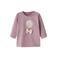 NAME IT BABY rechtvallende longsleeve met print - roze