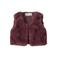 NAME IT BABY imitatiebont gilet - donkerrood