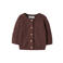 NAME IT BABY katoenen rechtvallend gebreid vest - donkerrood