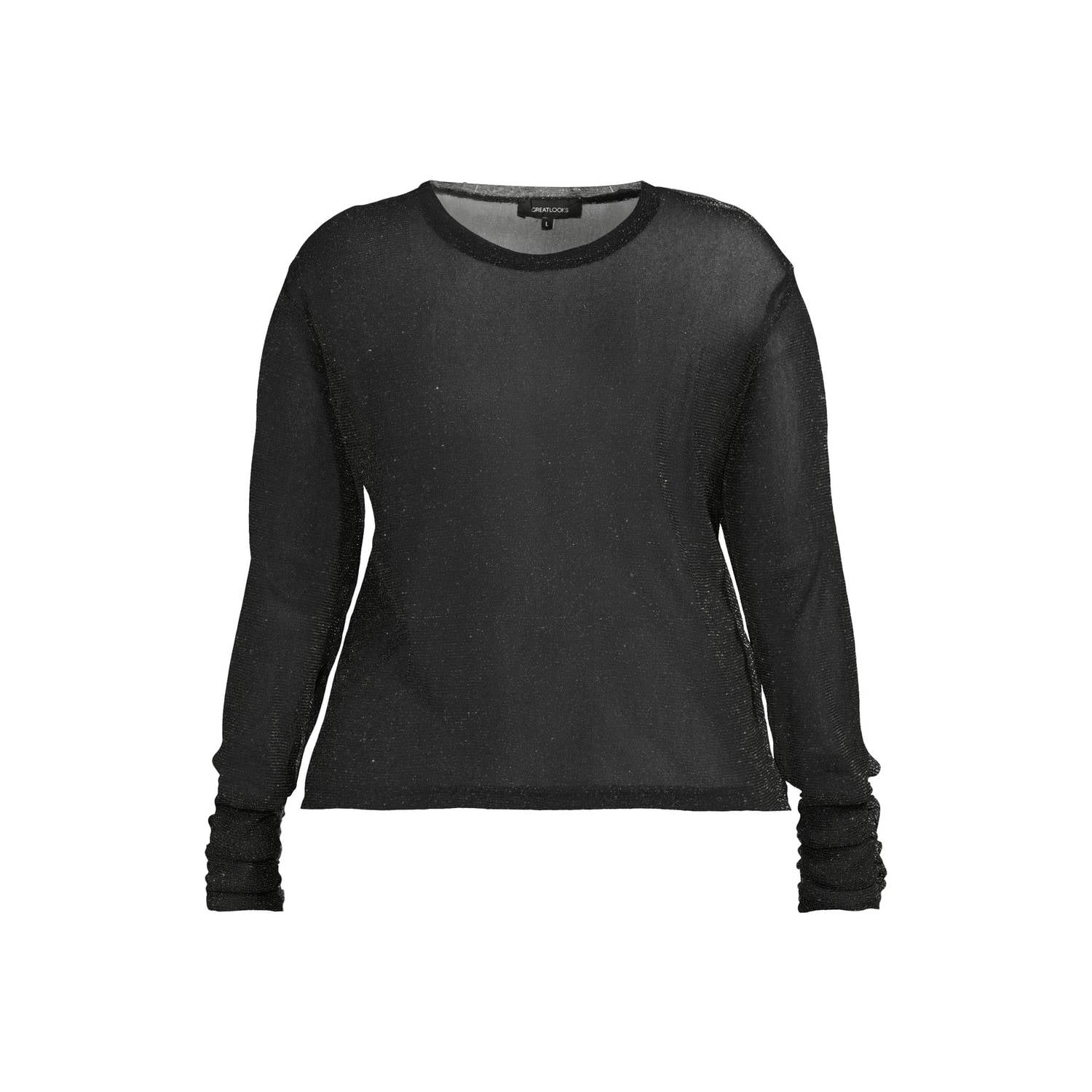 GREAT LOOKS top met lurex zwart