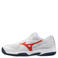 Mizuno Break Shot mesh tennisschoenen - wit/oranje