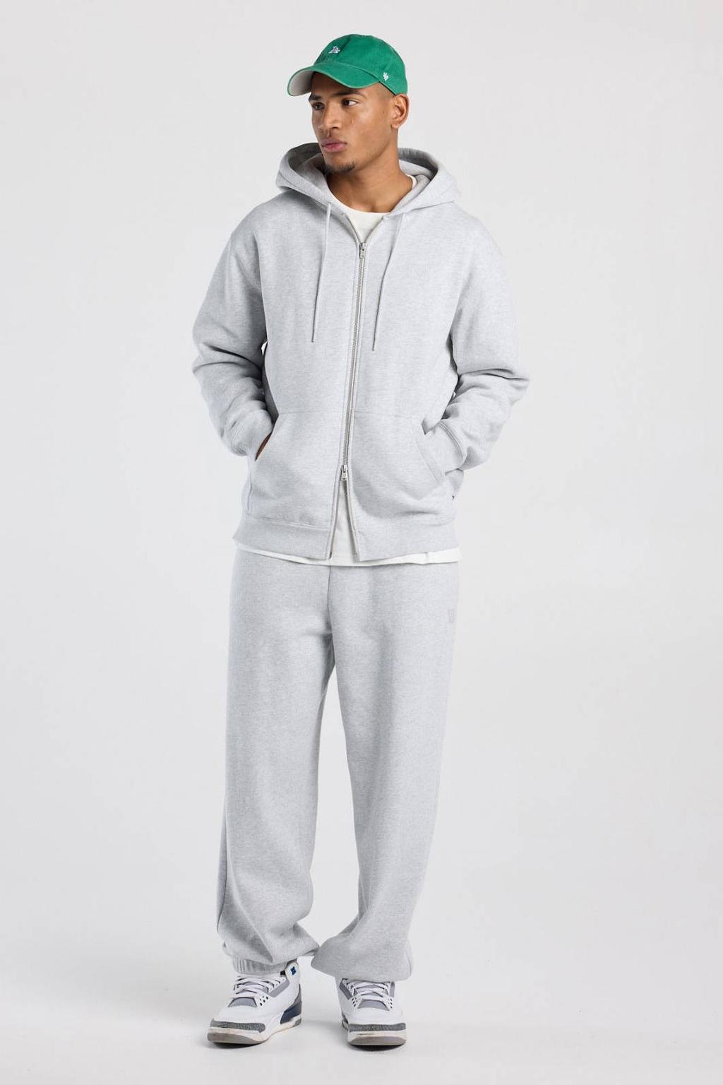 America Today loose fit gemêleerde joggingbroek - lichtgrijs