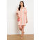 LOLALIZA gestreepte mini jurk - roze