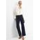 Mango regular waist wide leg jeans - donkerblauw