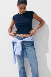 thumbnail: Mango regular waist mom jeans - middelblauw