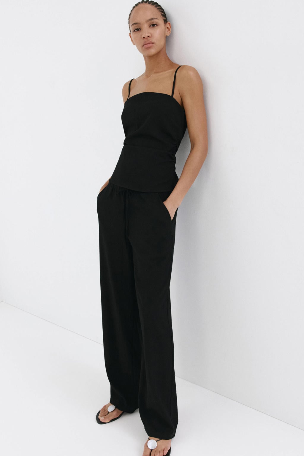 Mango top - zwart