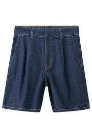 thumbnail: Mango denim loose fit regular waist jort - donkerblauw