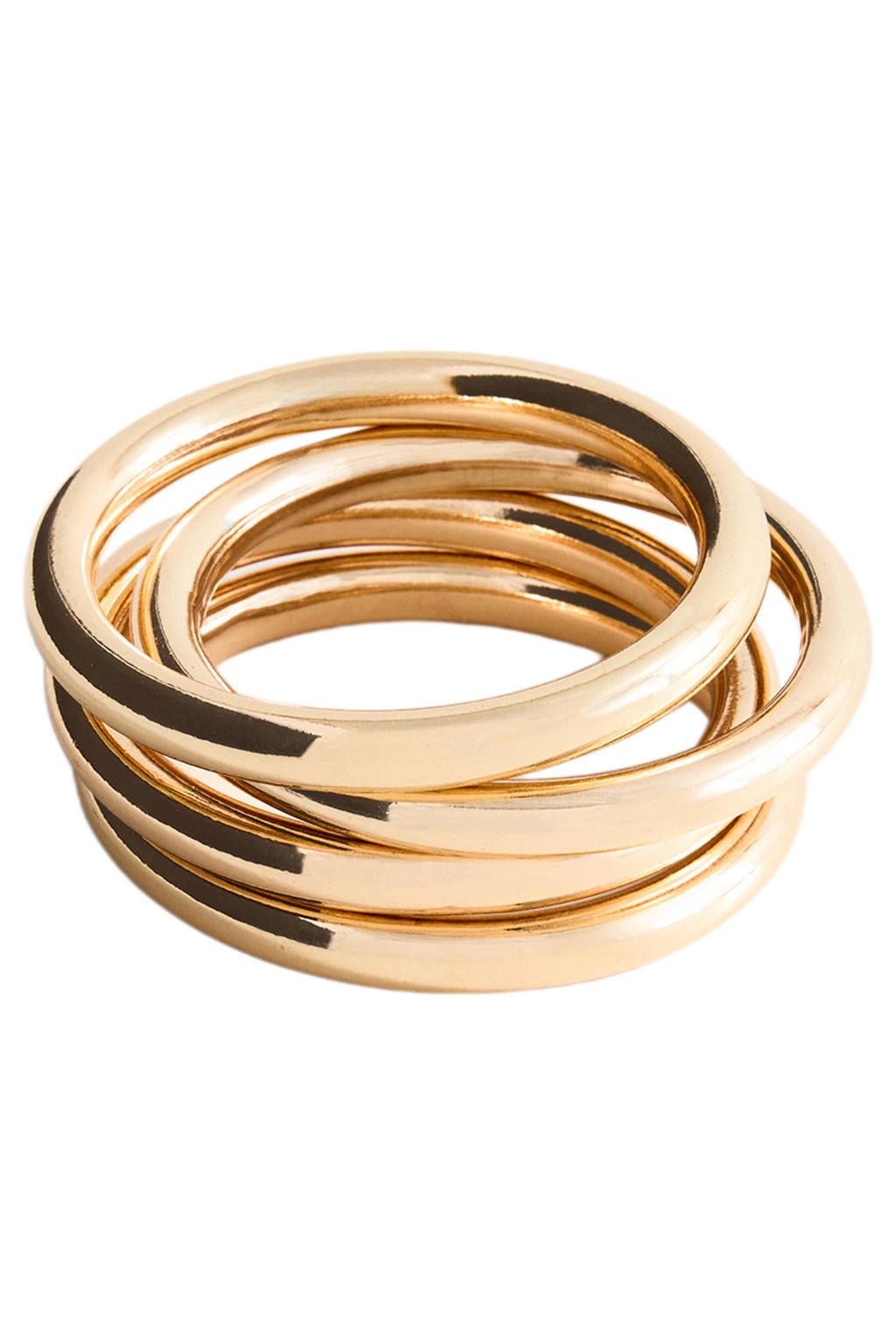 Mango armband - set van 4 goudkleurig