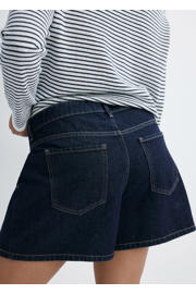 thumbnail: Mango regular fit denim short - donkerblauw