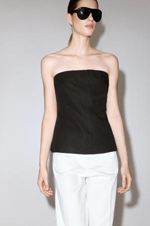 high waist wide leg jeans - wit