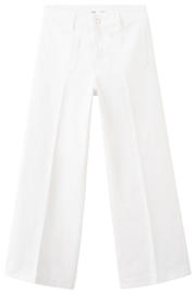 thumbnail: Mango high waist wide leg jeans - wit