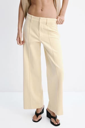 wide leg jeans - geel