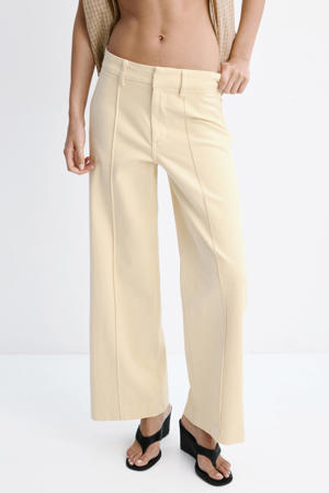 wide leg jeans - geel