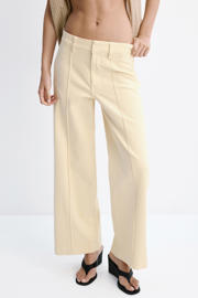 thumbnail: Mango wide leg jeans - geel