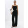 Mango wide leg broek - zwart