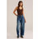 WE Fashion ribgebreide tanktop - bruin