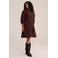 WE Fashion Curve blousejurk met ceintuur Plus Size - bruin