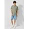 QS regular fit polo - olijfgroen