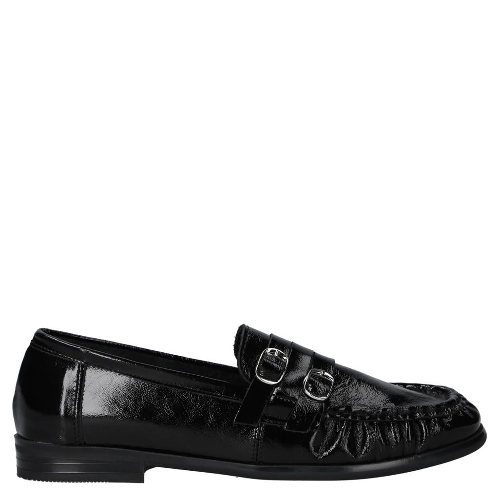 Zwarte dames Tango Anica 3-f lakleren loafers -