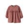 LIL' ATELIER MINI sweatjurk met ruches - oudroze