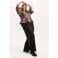 Anyday Plus Size high waist wide leg broek - zwart