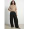 HYPEDROP barrel gebreide casual broek - zwart