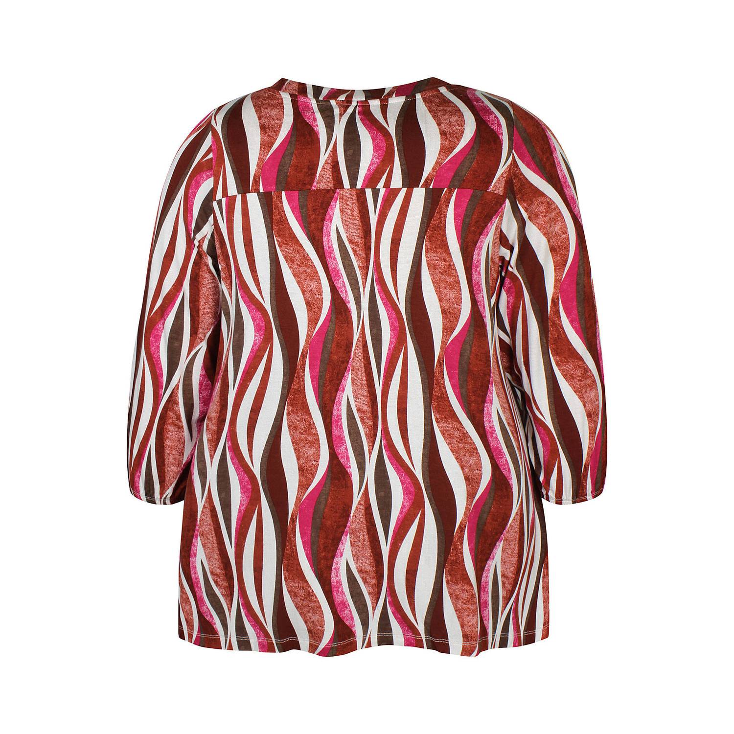 Zhenzi Plus Size top met print rood