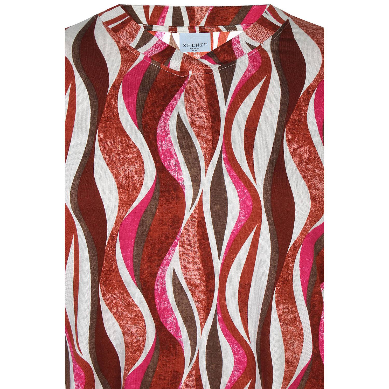Zhenzi Plus Size top met print rood